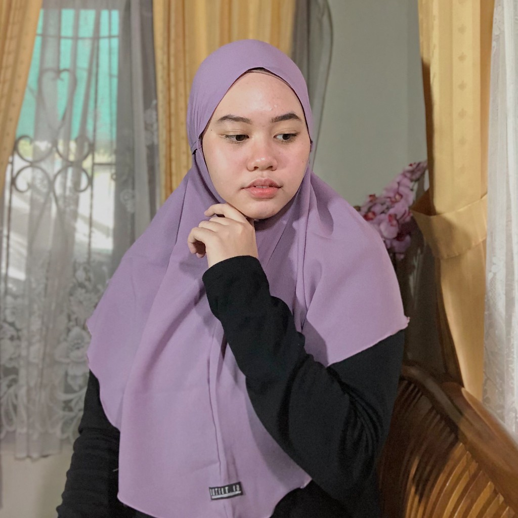 BERGO PENDEK KERUDUNG JILBAB KHIRMAR LAVENDER