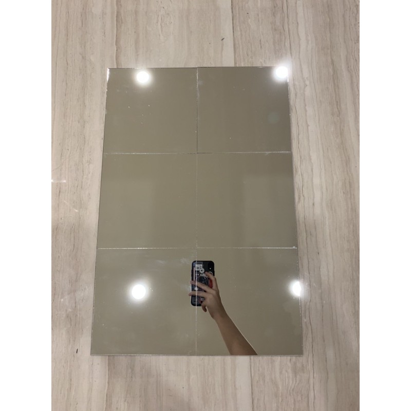 Cermin Persegi - Cermin Dinding 18x18 cm (1 pcs) - Asli Kaca-3