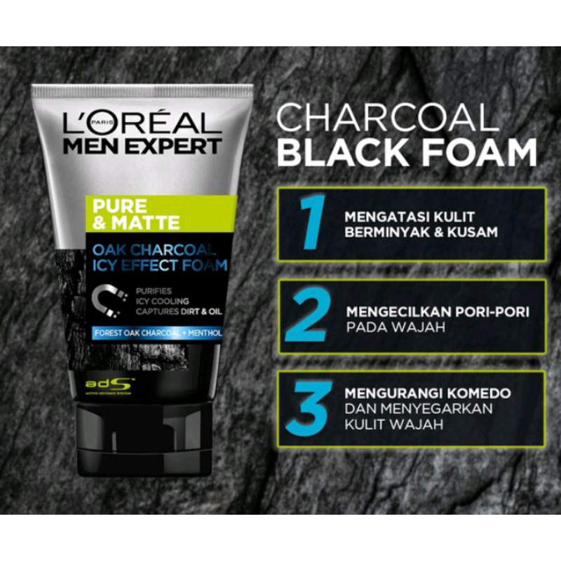 Loreal Men Facial Foam | Sabun muka Pria 100ml