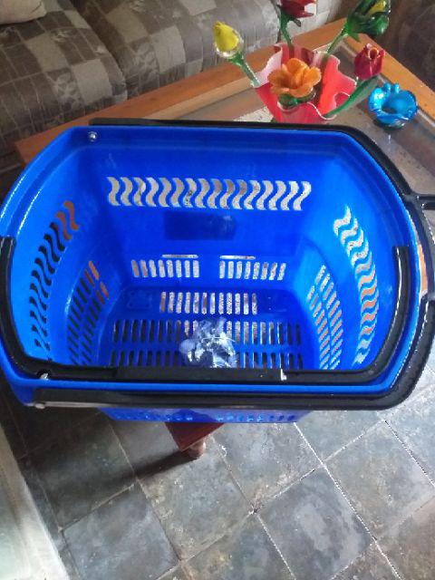 Keranjang Belanja / Troli / Trolley Basket Rovega Bas-01 Biru