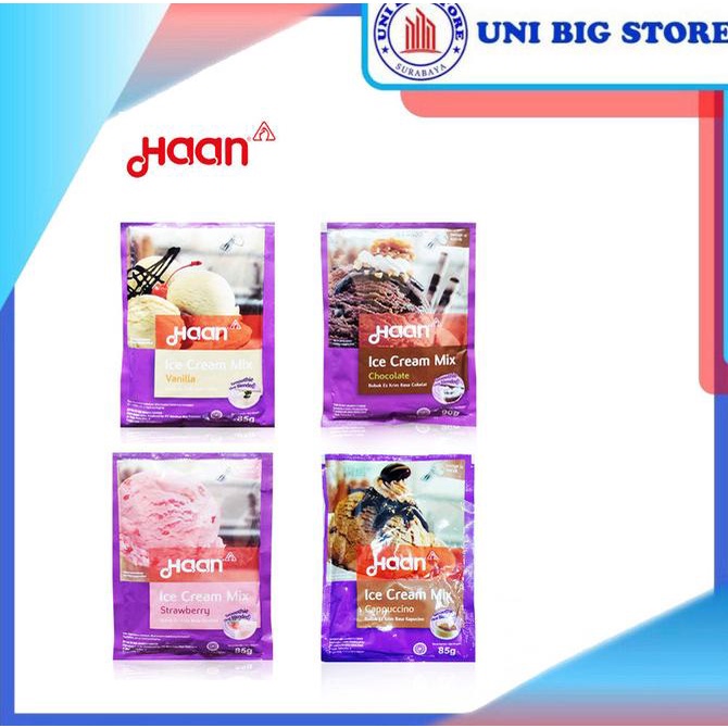 

<<<<<] Haan Ice Cream Bubuk Es Krim Vanilla Strawberry Chocolate Coklat
