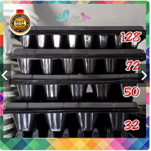 12PCS TRAY POT SEMAI BIBIT SEMAY 32 50 72 128 LUBANG TEBAL | BENIH HIDROPONIK BERKUALITAS MURAH