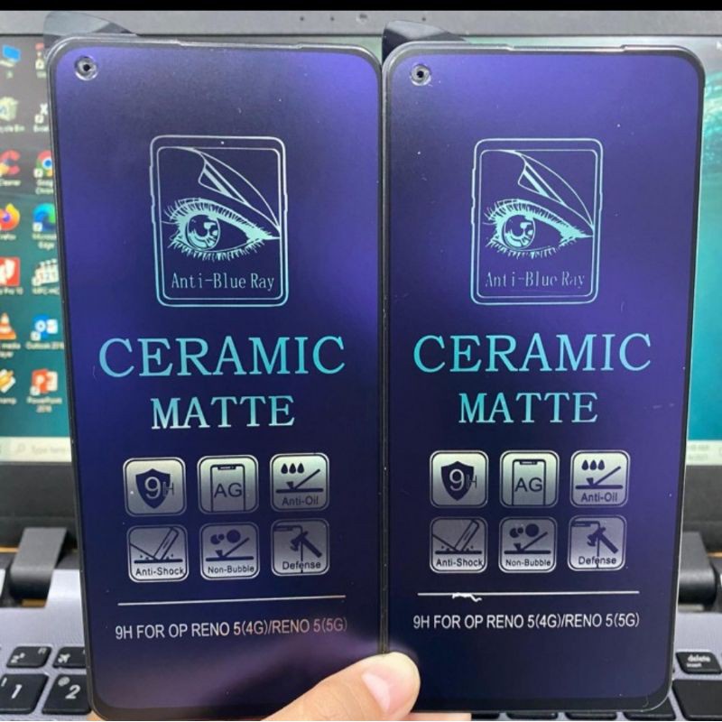 Tempered Glass Ceramic Matte REALME Screen Protector Anti Gores Kaca Film