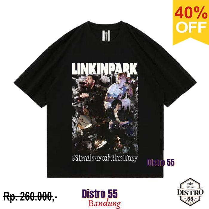 KAOS BAND LINKIN PARK  VINTAGE T SHIRT (OVERSIZE TEE) / TSHIRT BAND LINKIN PARK KAOS OVERSIZE