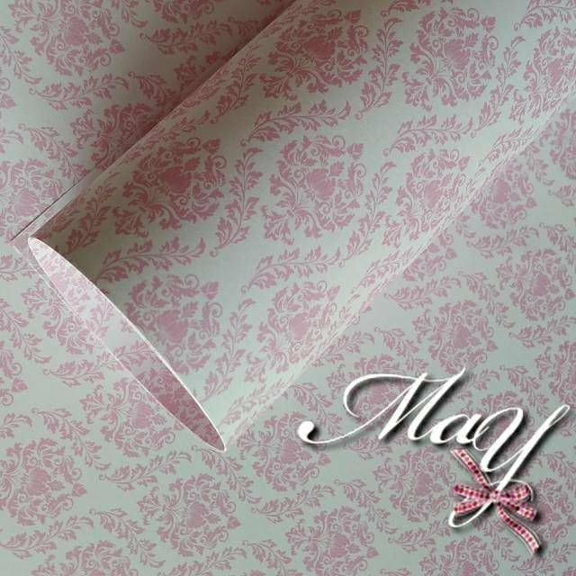 

5 lbr Pearl Paper Tebal 200gsm. Kilap mutiara. Motif ukiran damask classic (ASWIN)