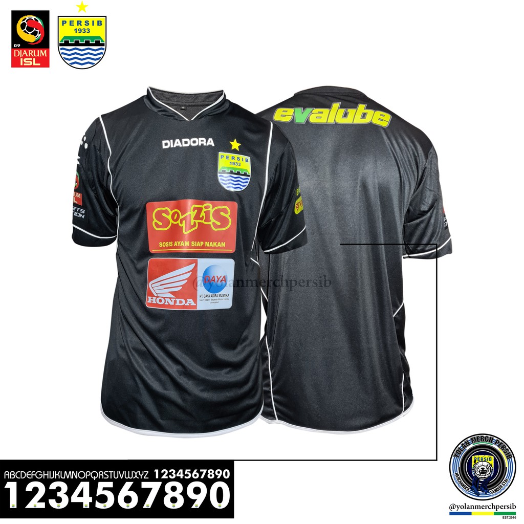 Jersey Persib 2009/2010 Retro GK Nameset Custom