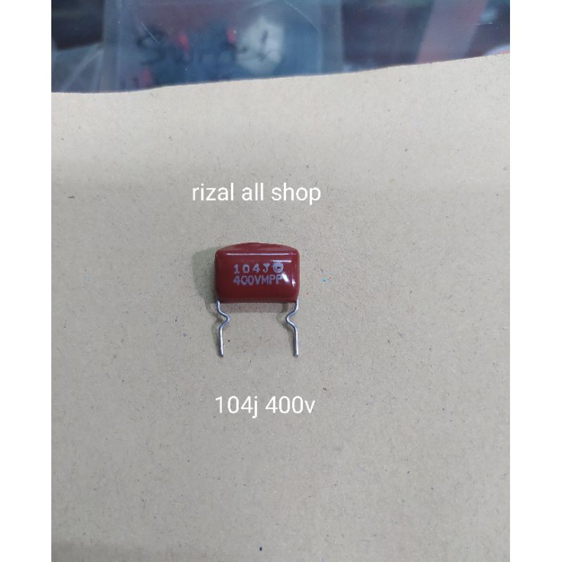 kapasitor milar 104j 400v