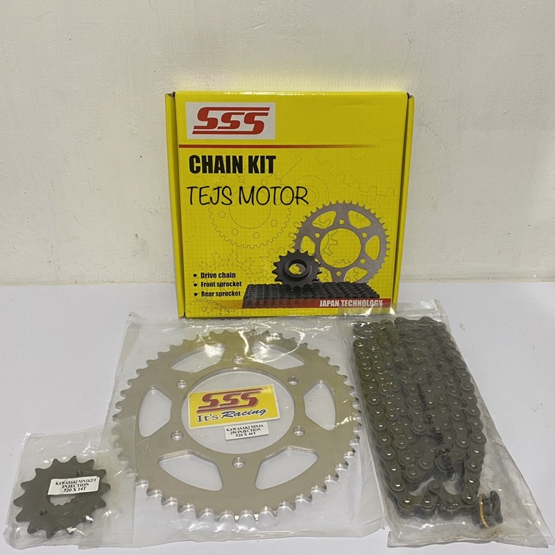 gear set sss kawasaki ninja 250 fi atau ninja 250 karbu