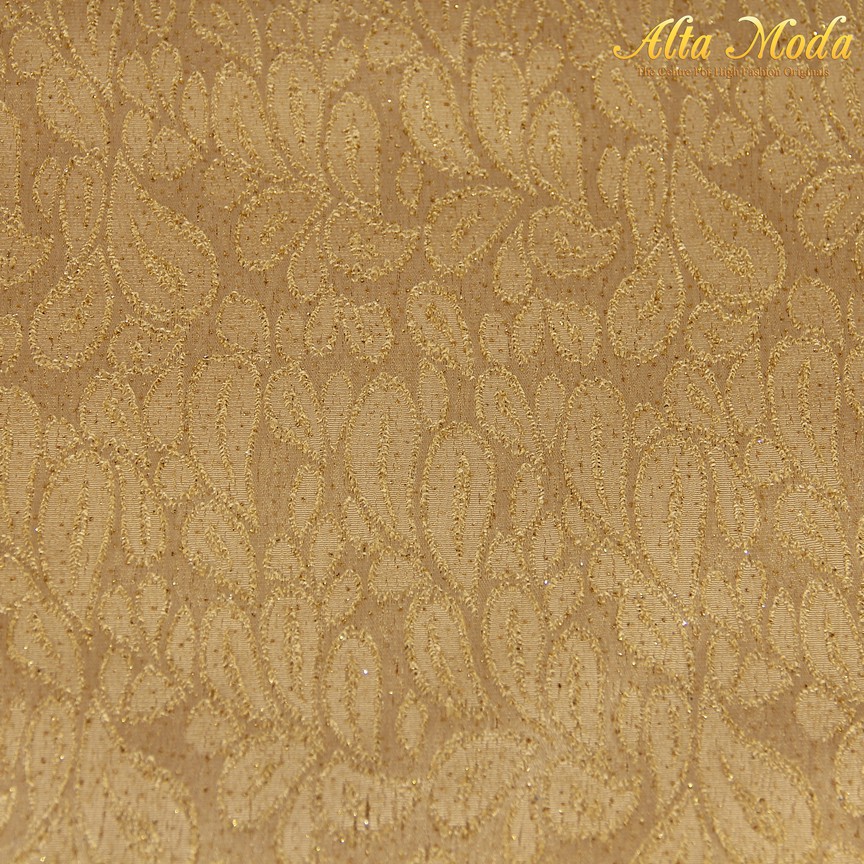 

Alta Moda Saten Jacquard Lurex Gold Motif Parsley (1M)