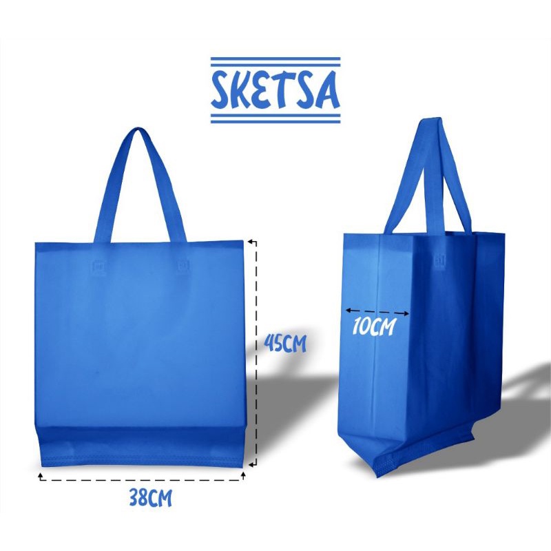 Spunbon sablon goodybag custom 38×45×10