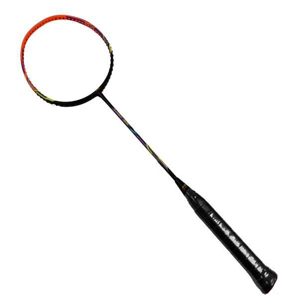 Li-Ning Badminton Racket Turbo 99 Black/Orange AYPR028-4 Bundle Senar + Grip + Cover