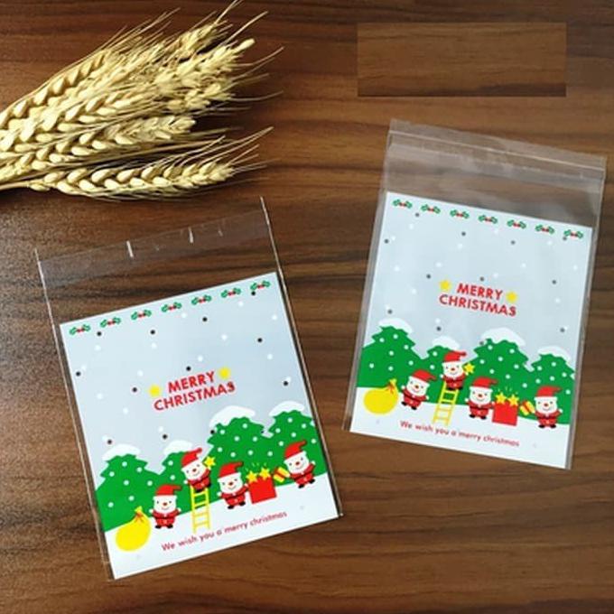 

packing christmas natal kertas plastik makanan bungkus santa clause