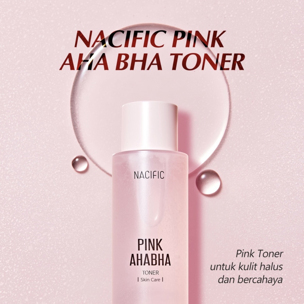 Nacific Pink AHA BHA Skin Care 3 SET (Serum 50 ml + Toner 150 ml + Cream 50ml)