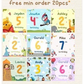 Zoetoys Hampers Card Gift Ulang Tahun | Label Birthday Thank You Celebrating Birthday Disney Easter Christmas Dekorasi Custom | Cari Bingkisan Kartu Hampers