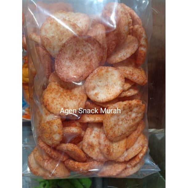 

KERUPUK KEMPLANG KOIN PEDAS 250GR (1/4GR) - KERUPUK IKAN BANGKA - KERUPUK LAUK