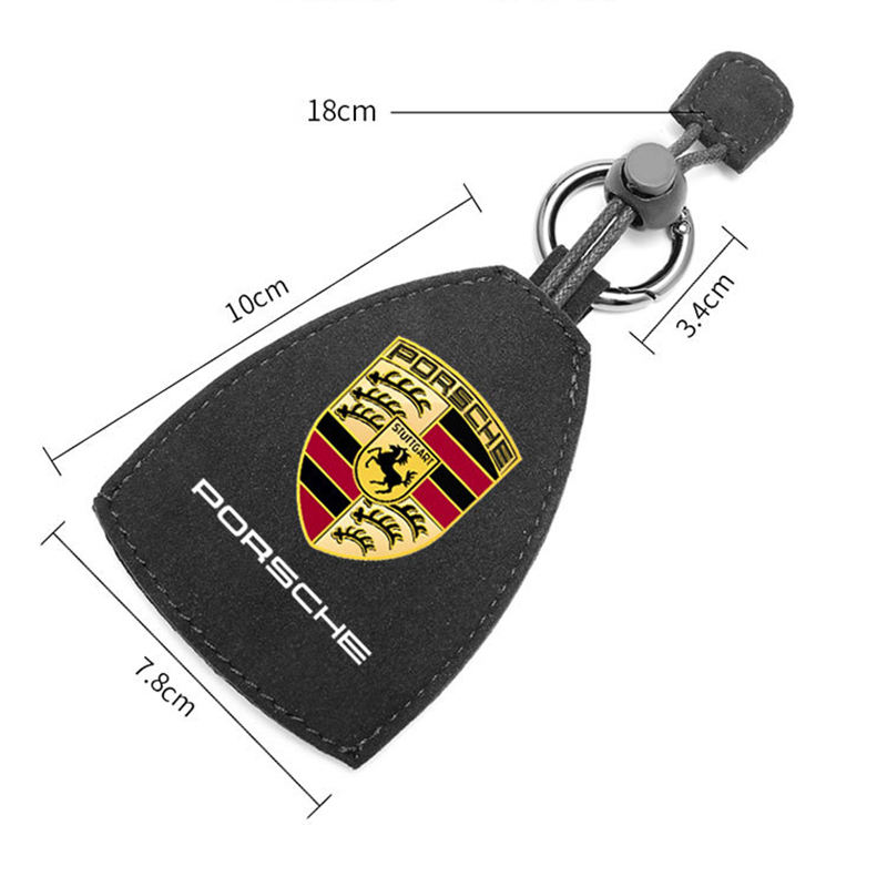 Suede Car key bag Universal fob for Porsche Car Key Case