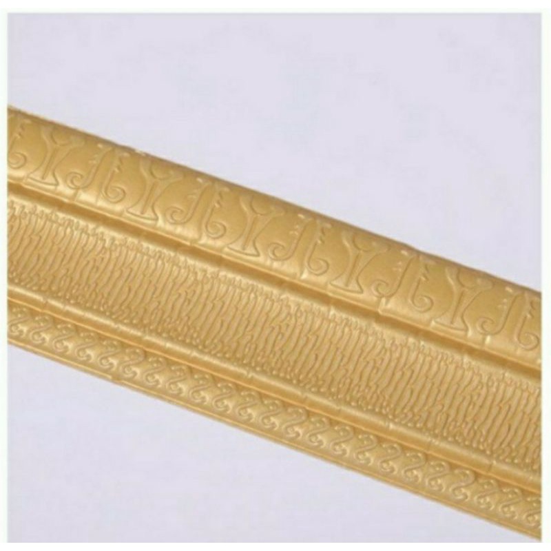 wallpaper foam 3d List / wall sticker list-Gold Y004