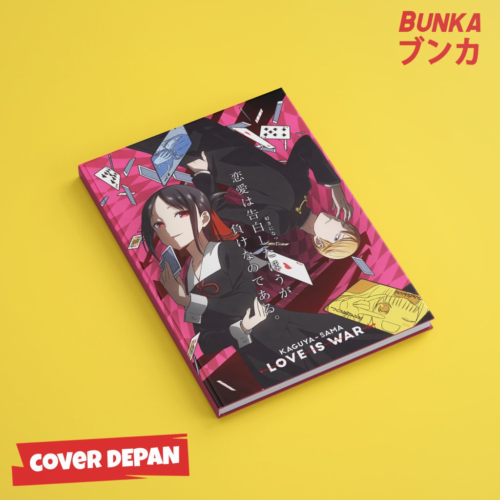

Notebook Anime Kaguya Sama Love is War B Hardcover A5 Buku Tulis Catatan Note Agenda Planner