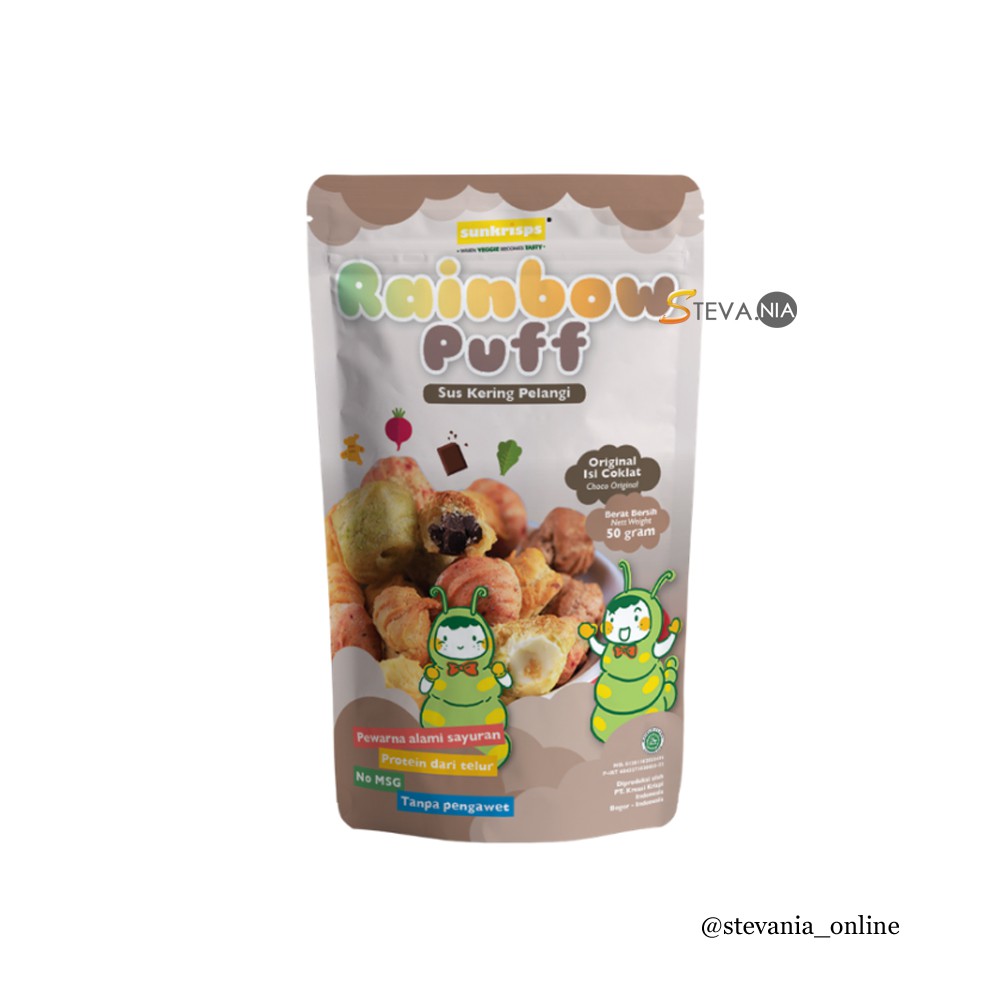 

Sunkrisps Rainbow Puff Choco Original 50GR Original