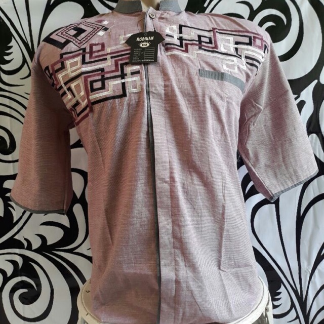 Baju Koko ROBIHAN Merah Muda