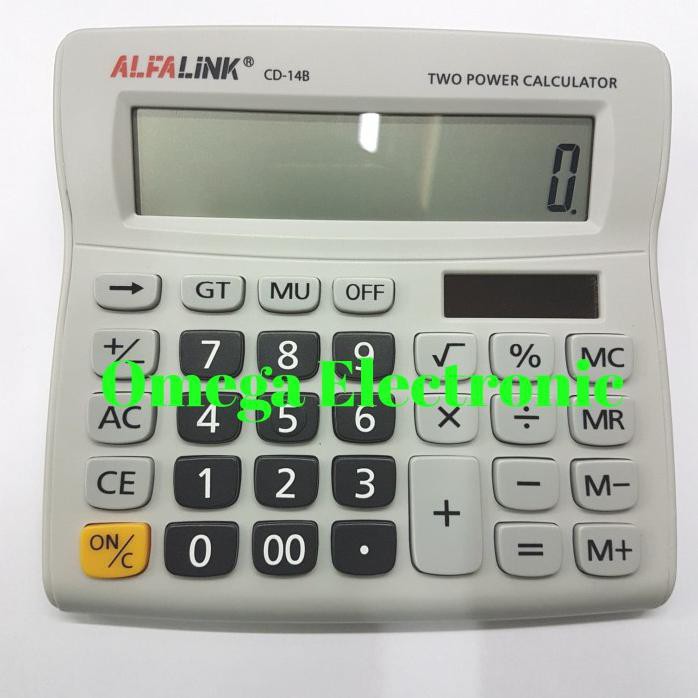 

ALFALINK CD-14B CALCULATOR DESKTOP KALKULATOR MEJA KANTOR OFFICE CD 14 - MERAH