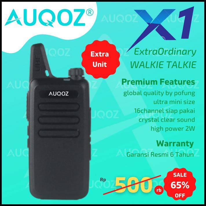 Auqoz X1 Walkie Talkie 1 Pcs - Ht Alt 888S Wln Wlan Kdc1 Scom Sh10 A1