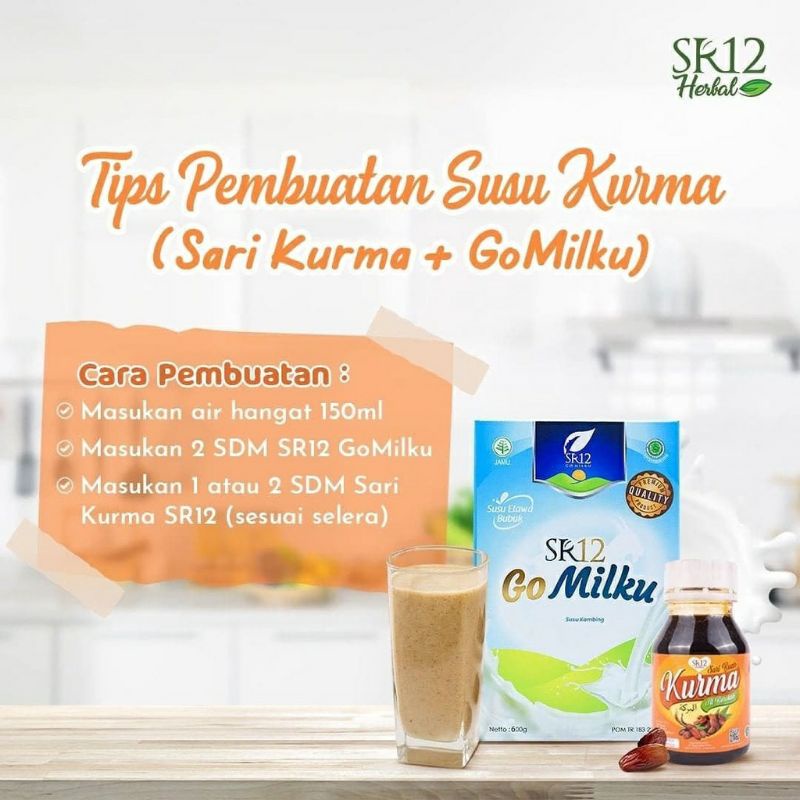 

SR12 Sari Kurma Asli Tanpa Gula / Sari Buah Kurma SR12 Mencegah Kurang Nya Darah (ANEMIA) Aman Untuk Penderita DIABETES SUSU KURMA INSTAN, SUSU KAMBING DAN SARI BUAH KURMA