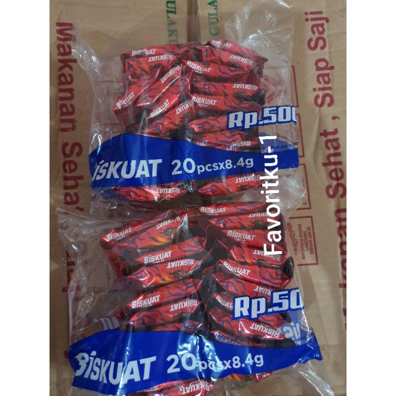 

Biskuat Biskuit Energi Kesukaan Keluarga.1 Pack Isi 20 Pcs.