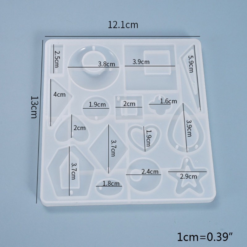 Cetakan Resin Epoksi Kristal Bahan Silikon Untuk Liontin Anting