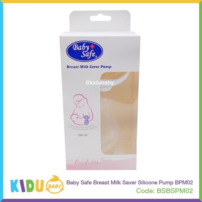 Baby Safe Breast Milk Saver Silicone Pump BPM02 Pompa ASI Manual Kidu Baby