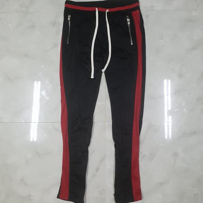 Barang Berkualitas mnml track pants - Merah, XS MURAH