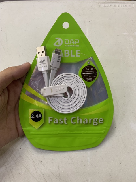 KABEL DATA lightning DAP DL100 FAST CHARGING 2.4A