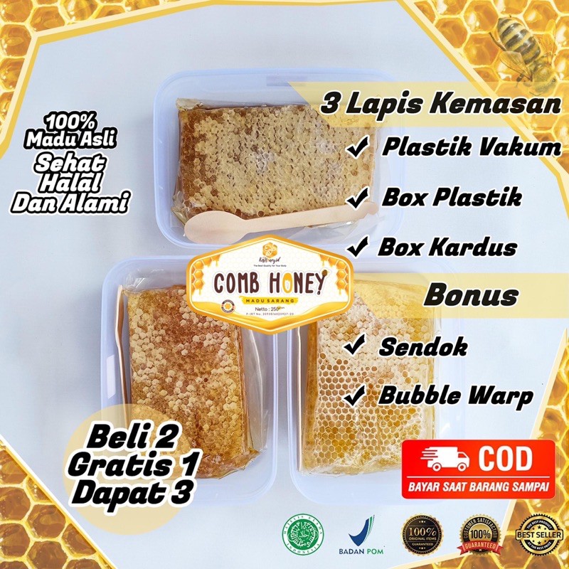 

PROMO Madu Sarang by KisHoney.id Kemasan 250 gram BELI 2 GRATIS 1