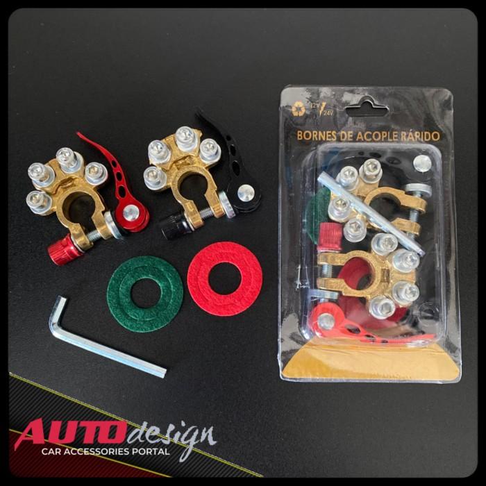 QUICK RELEASE KEPALA AKI MOBIL KUNINGAN