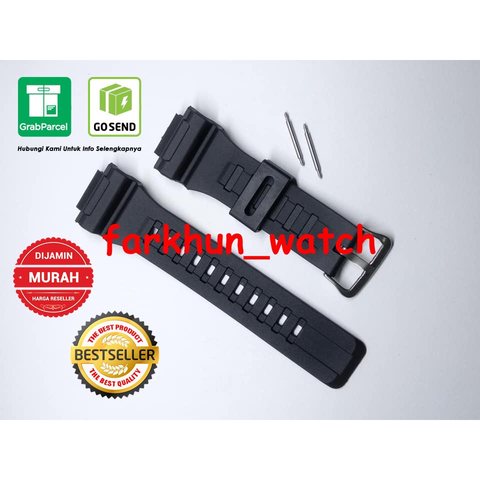 STRAP CASIO W735H AQS810 CAKEP TALI JAM TANGAN W-735H AQ-S810 FREE PEN