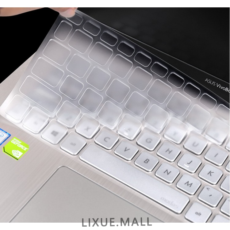 Lixue ASUS Vivobook S15 Keyboard Cover Protector S5300U y5200 y5100 X509 A509 A512 A516 M515 530U S533e ASUS Soft Ultra-thin Silicone Cover Laptop 15.6'' S5300U