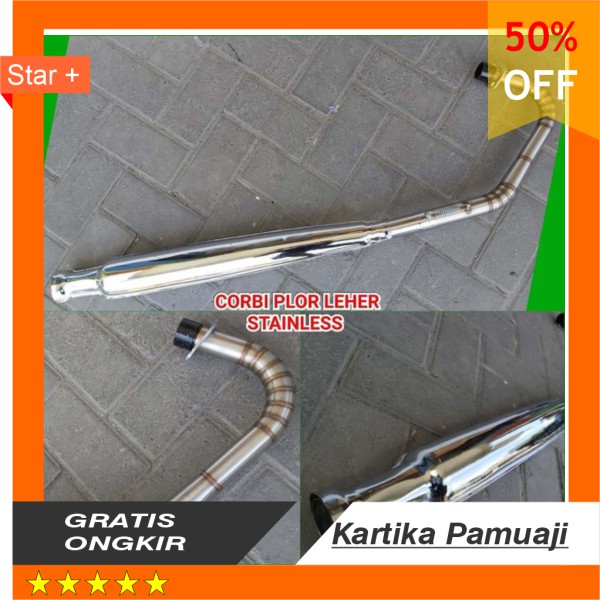 KNALPOT COBI KNALPOT CB125 KNALPOT PLOR CB125 LEHER STAINLESS KNALPOT CB PLOR LEHER STENLIS