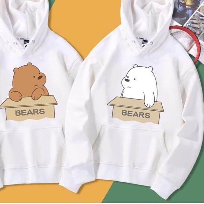 ➽ BEAR BOX HOODIE SWEATER | SWEATER COUPLE | HOODIE COUPLE ✯