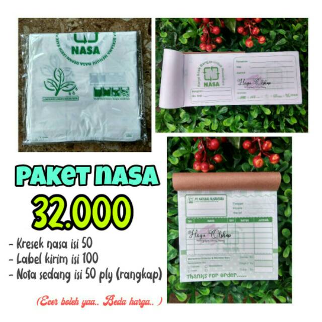 Nota Olshop Nasa Label Pengiriman Nasa Kresek Nasa Shopee Indonesia