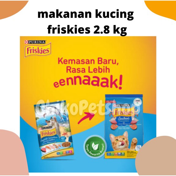 FRISKIES ADULT All Variant Makanan Kucing Dewasa Semua Rasa Friskis Kemasan Freshpack 2.8 Kg