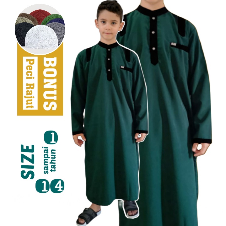 AL-HAFIDZ jubah anak laki usia 1-14 Tahun gamis anak premium new trendz