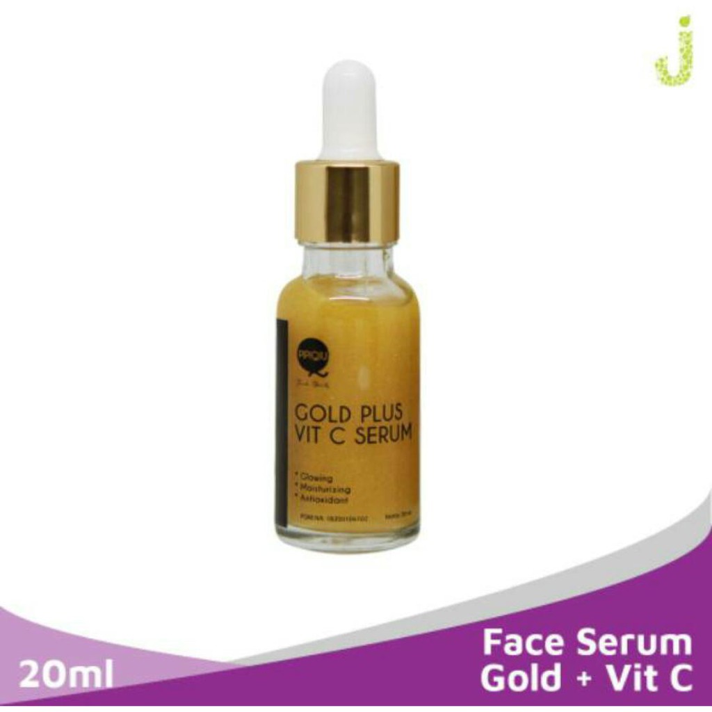 PIPIQIU Gold Plus Vitamin C Serum Whitening Mencerahkan Wajah