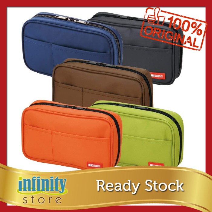 

Ready Stock - LIHIT LAB Pen Case A7551 - Tempat pensil ORIGINAL JEPANG - Cokelat promo