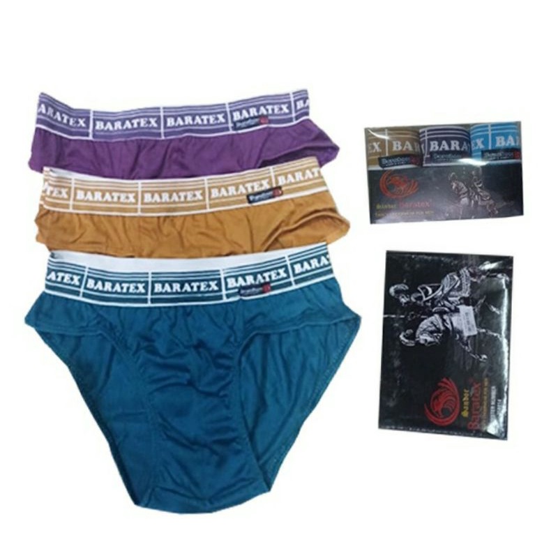 (3Pcs) Celana dalam pria/cd cowok BARATEX SANDOR