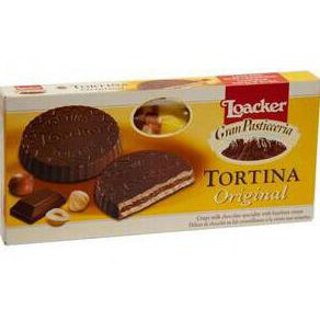 

LOACKER TORTINA WAFER CHOCOLATE BISCUIT SNACK IMPORT