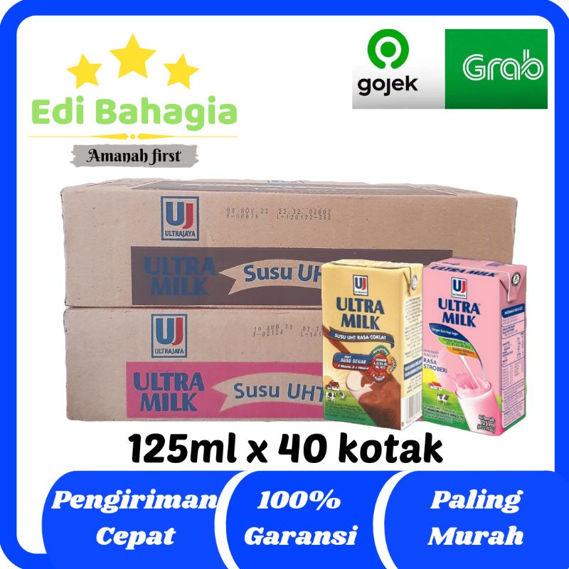 Jual Susu Ultra Milk 125 Ml 1 Dus Shopee Indonesia 0249