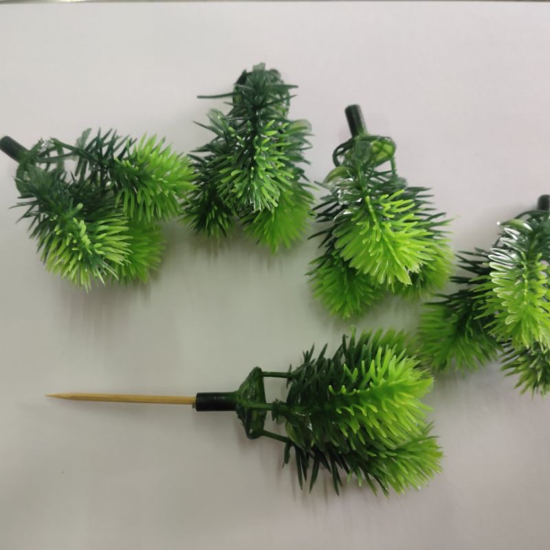 10pcs aksesoris tanaman hias artificial / hiasan aquarium / dekorasi bunga plastik