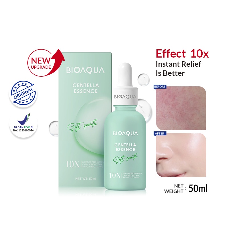 [ORI] Bioaqua 10X Essence Series Centella Essence Repair Serum Pencerah &amp; Pemutih Wajah - 30ml BPOM