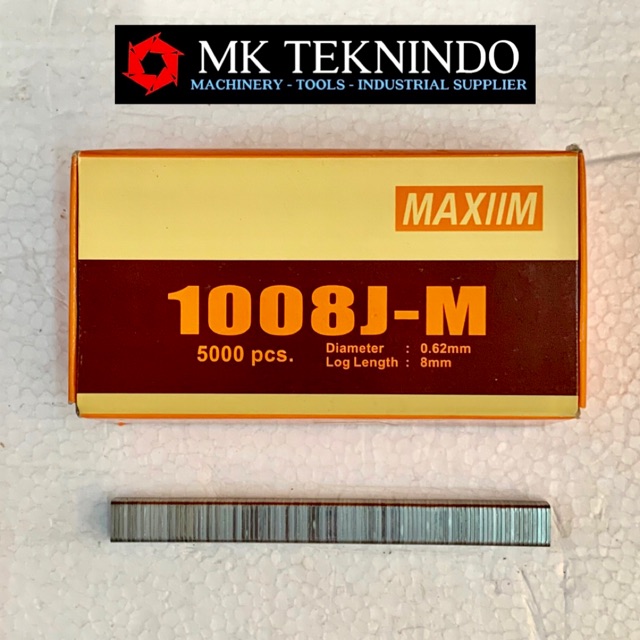 

MAXIIM REFILL AIR NAILER STAPLES STAPLER ISI MATA PAKU TEMBAK 1008J