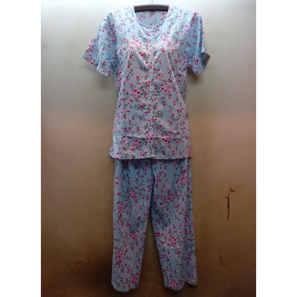 BAJU TIDUR/ CELANA PANJANG KATUN ( SETELAN BAJU TIDUR )